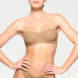 NWT Skims Fits Everybody Strapless Bra Ochre Tan Sz 30C